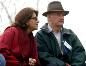 El fallecido juez argentino Eduardo Moliné O´Connor (der), junto a su esposa, Susana Rita Almeyras, en una fotografía de archivo. EFE/César de Luca