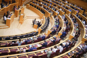 Imagen de archivo de un pleno en el Senado. EFE/Borja Sanchez-trillo