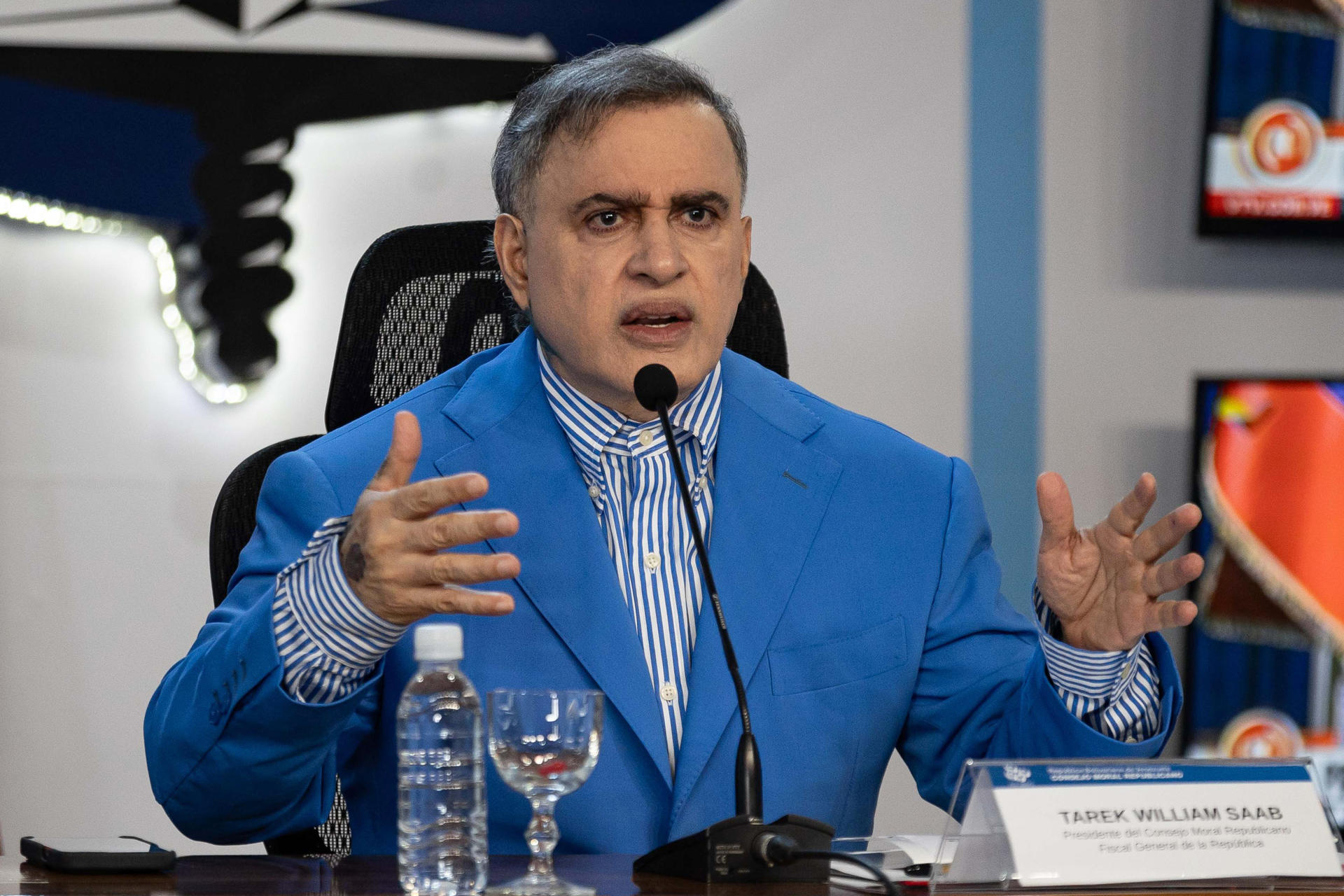 El fiscal general de Venezuela, Tarek William Saab, en una foto de archivo. EFE/ Ronald Pena R