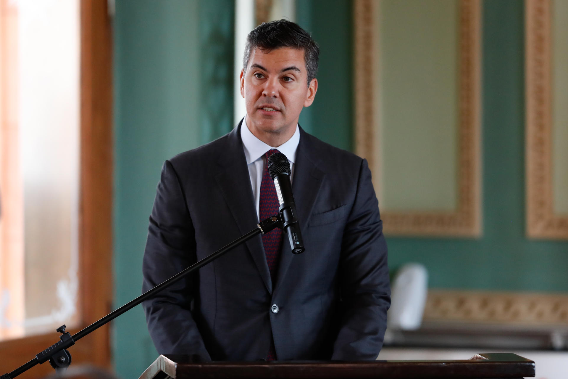 El presidente de Paraguay, Santiago Peña. EFE/ Juan Pablo Pino