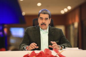 Fotografía cedida por el Palacio de Miraflores que muestra al presidente de Venezuela, Nicolás Maduro. EFE/ Palacio de Miraflores