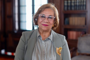 La canciller de Colombia, Rosa Villavicencio, posa durante una entrevista con EFE este viernes, en Bogotá (Colombia). EFE/ Leonardo Castañeda
