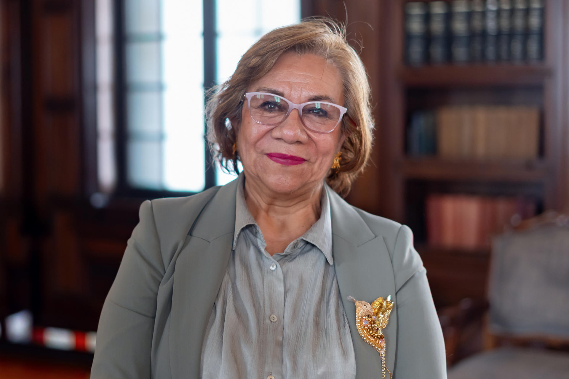 La canciller de Colombia, Rosa Villavicencio, posa durante una entrevista con EFE este viernes, en Bogotá (Colombia). EFE/ Leonardo Castañeda