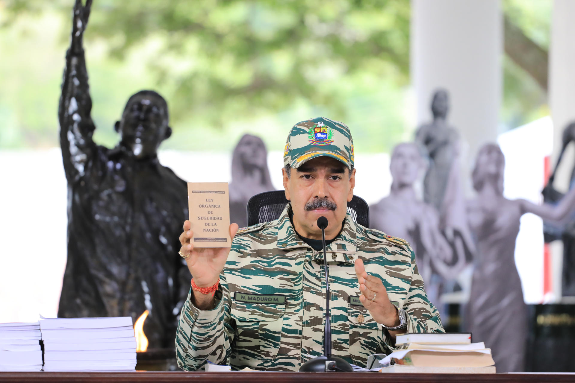 Fotografía cedida por el Palacio de Miraflores del presidente de Venezuela, Nicolás Maduro. EFE/ Palacio de Miraflores