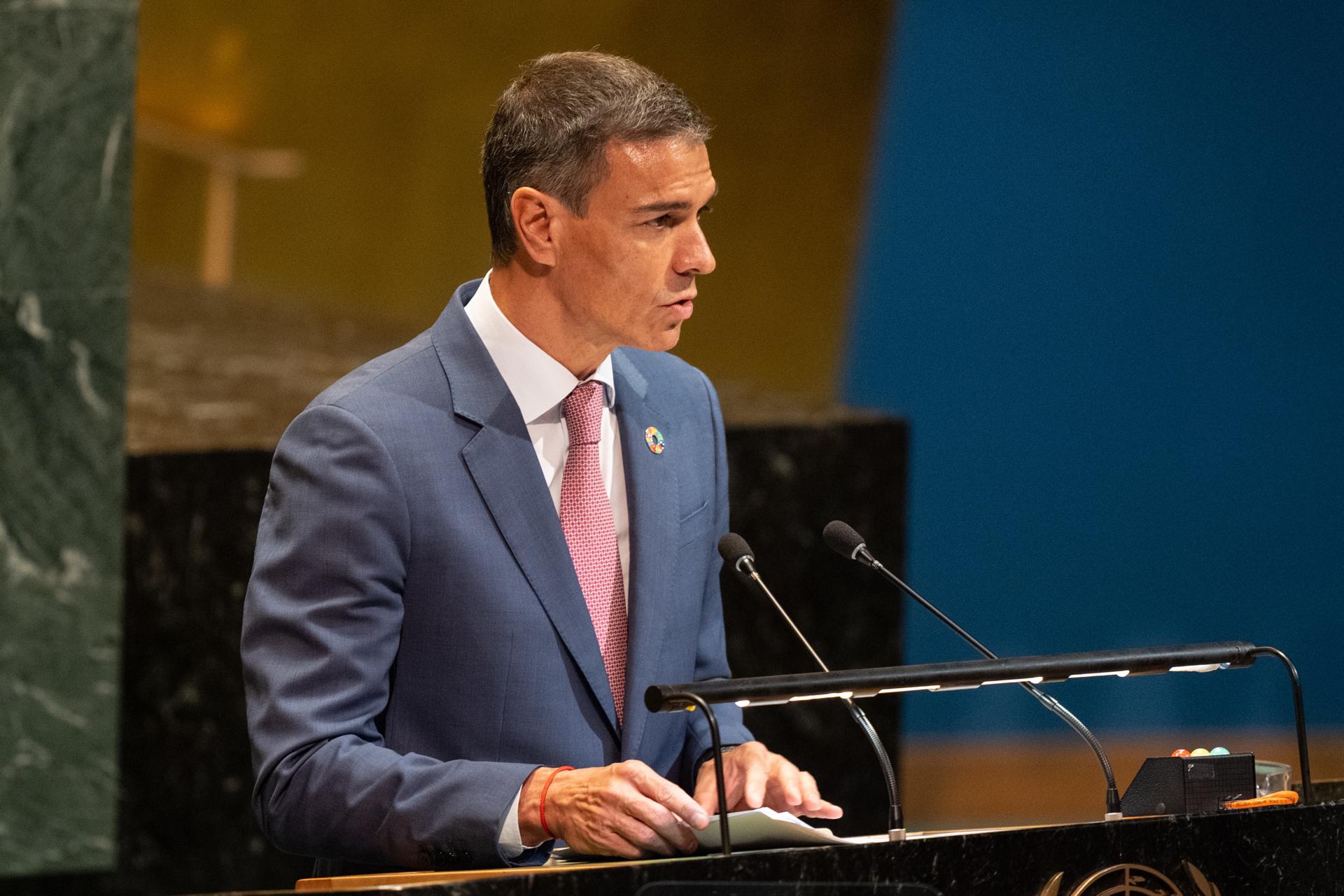 El presidente del Gobierno español, Pedro Sánchez. EFE/Lev Radin