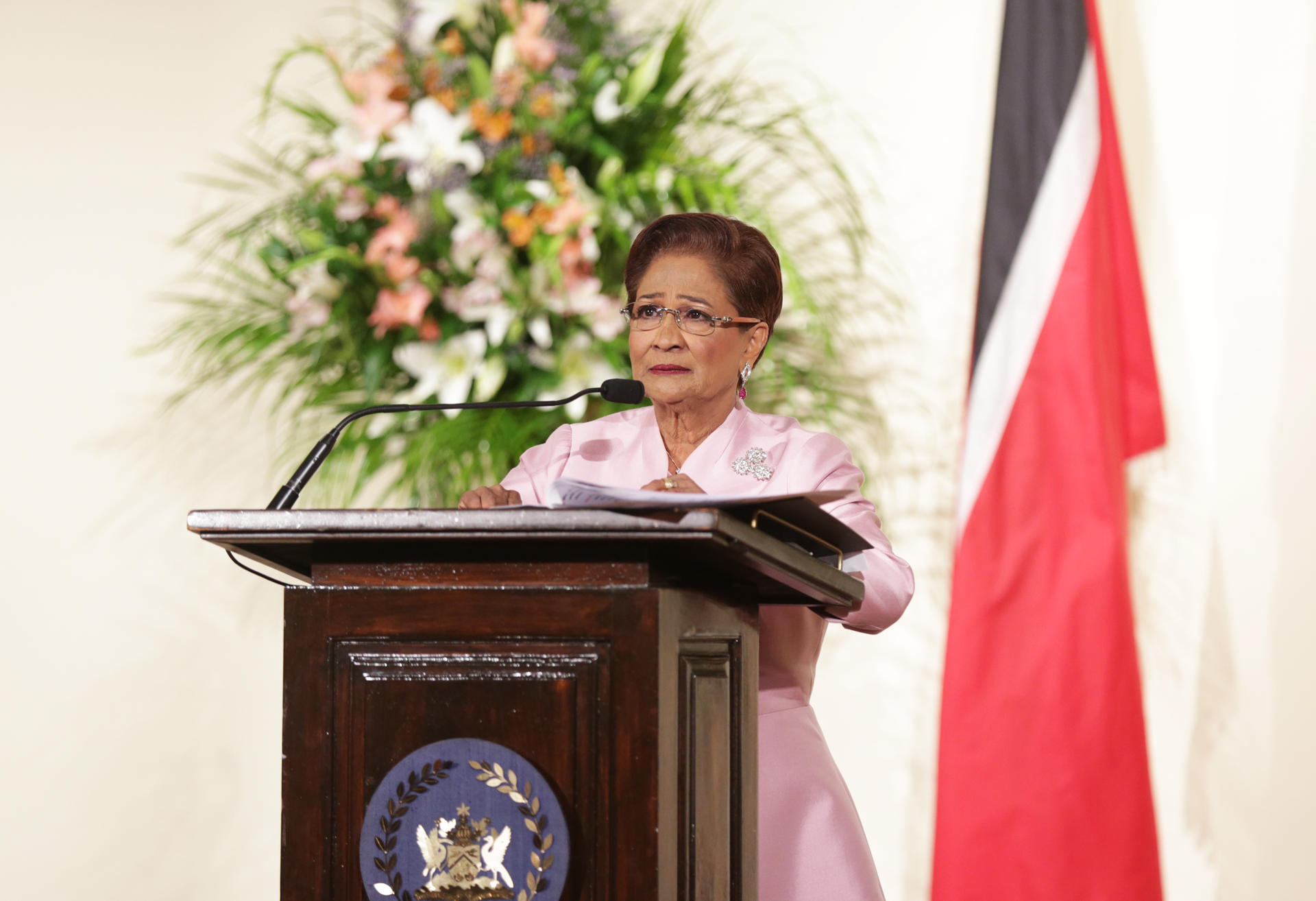 Kamla Persad-Bissessar, primera ministra de Trinidad y Tobago, en una fotografía de archivo. EFE/Andrea De Silva