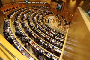 Imagen de archivo de una vista general de una sesión de control en el pleno del Senado. EFE/Kiko Huesca