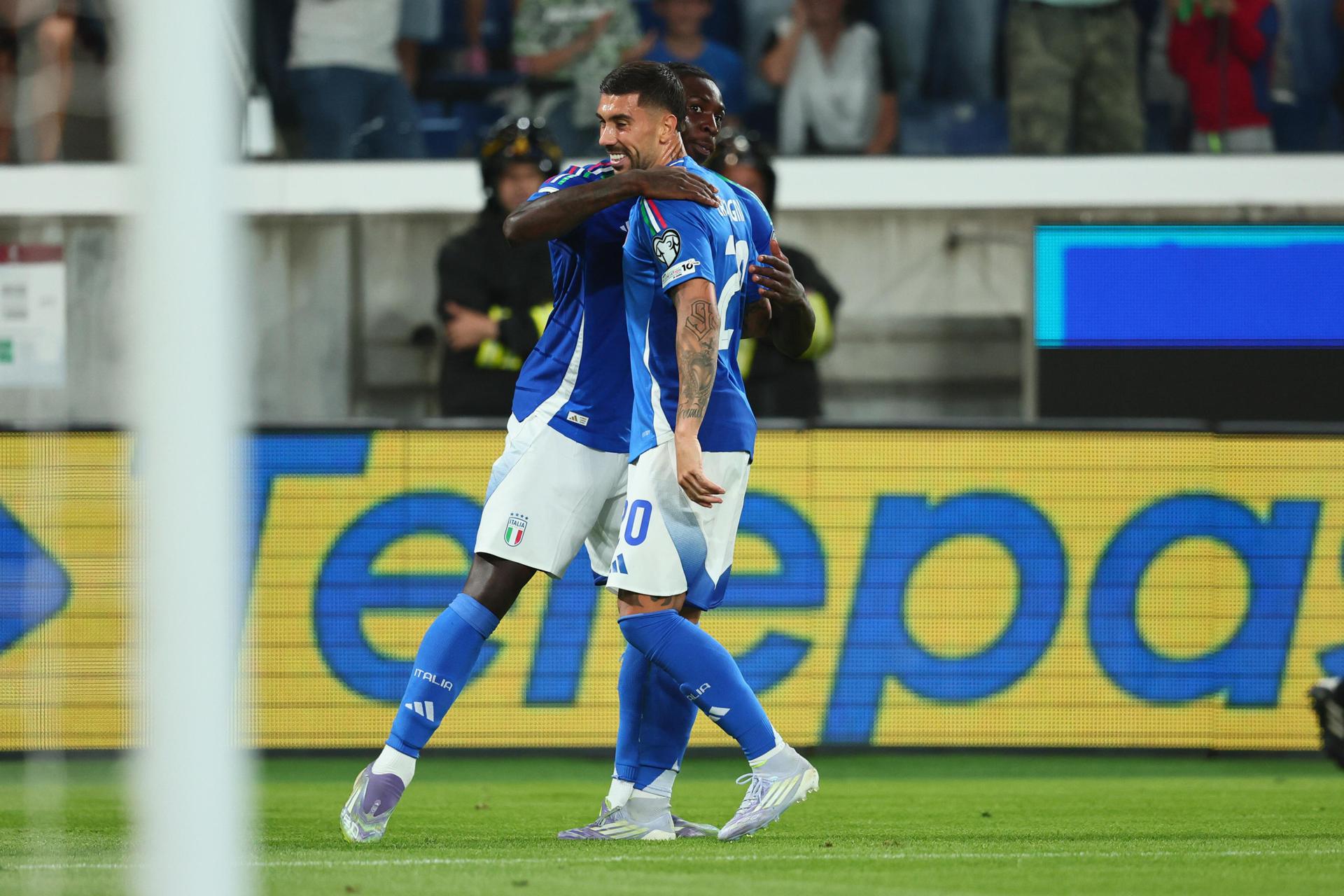 Moise Kean celebra el 1-0. EFE/EPA/MICHELE MARAVIGLIA
