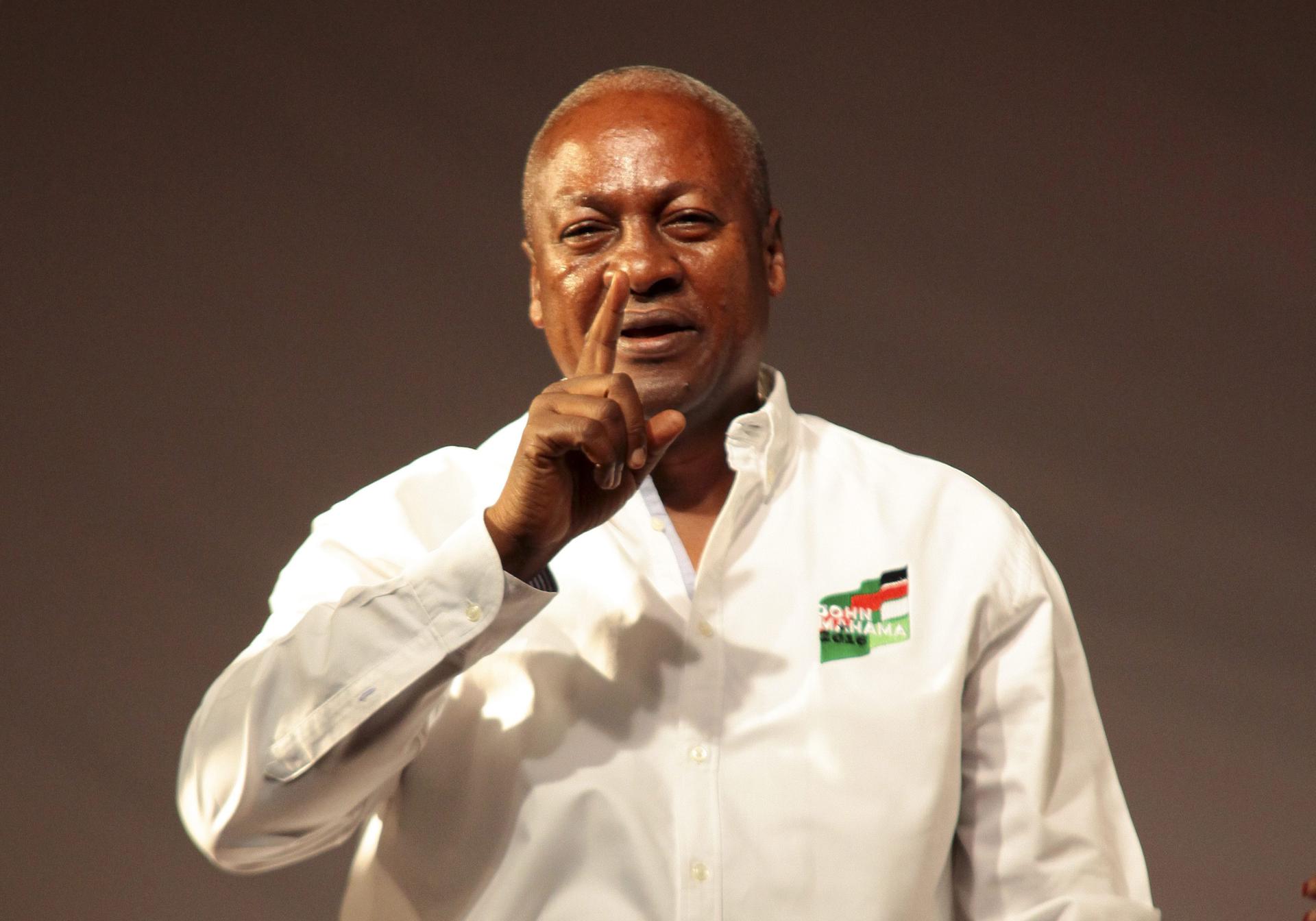 Foto de archivo del presidente de Ghana, John Dramani Mahama. EFE / CHRISTIAN THOMPSON