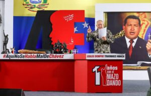 Fotografía del Ministerio de Interior, Justicia y Paz del ministro de Interior, Diosdado Cabello, hablando en su programa semanal de televisión 'Con El Mazo dando', en Caracas (Venezuela), en una fotografía de archivo. EFE/ Prensa del Ministerio de Interior Justicia y Paz