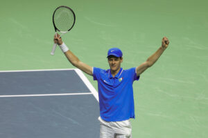 El italiano Jannik Sinner, primer cabeza de serie en el torneo de Pekín. EFE/ Daniel Pérez.