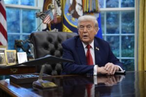 El presidente de EE.UU. Donald Trump. EFE/EPA/YURI GRIPAS / POOL