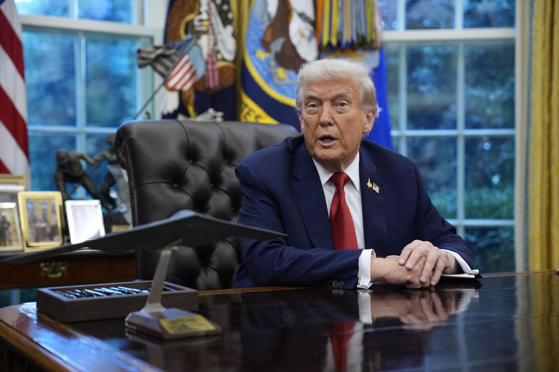 El presidente de EE.UU. Donald Trump. EFE/EPA/YURI GRIPAS / POOL