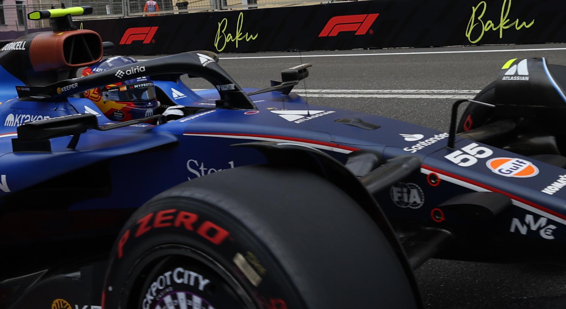 El español Carlos Sainz (Williams), en el Gran Premio de Azerbaiyán EFE/EPA/ALI HAIDER