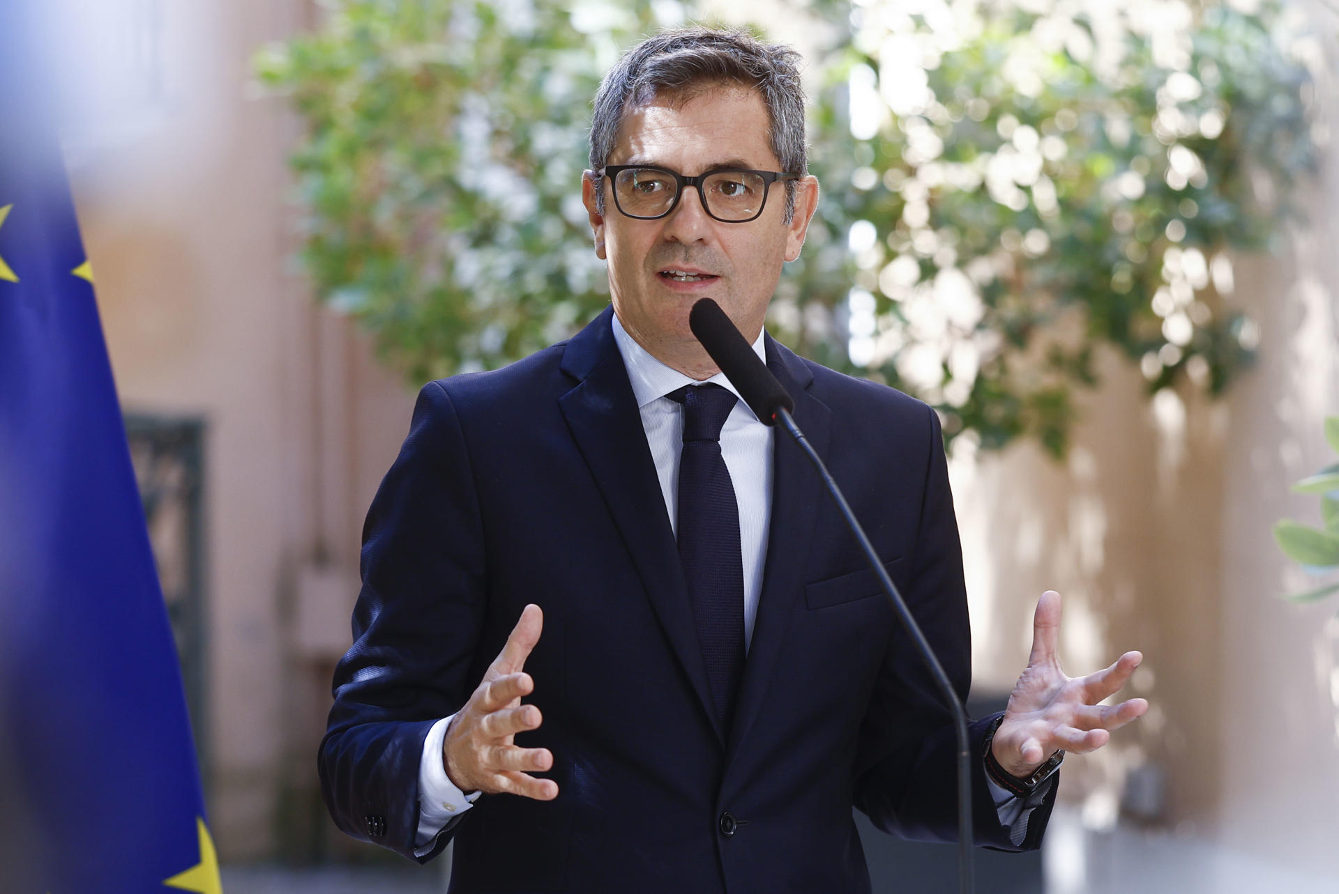 El ministro de la Presidencia, Justicia y Relaciones con las Cortes, Félix Bolaños. EFE/ Rodrigo Jiménez