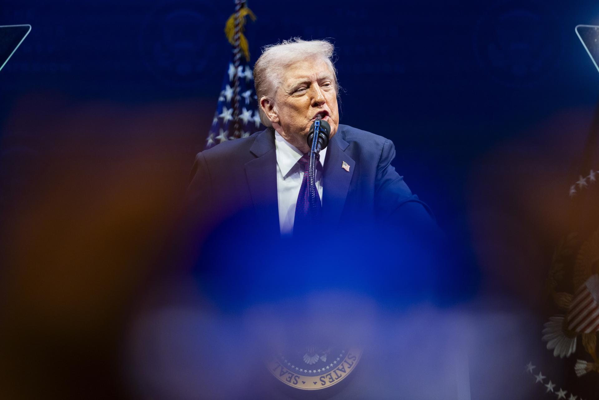 Foto de archivo del presidente de Estados Unidos Donald Trump. EFE/JIM LO SCALZO