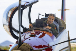 La princesa Leonor en la Academia General del Aire de San Javier (AGA) . EFE/ Marcial Guillén