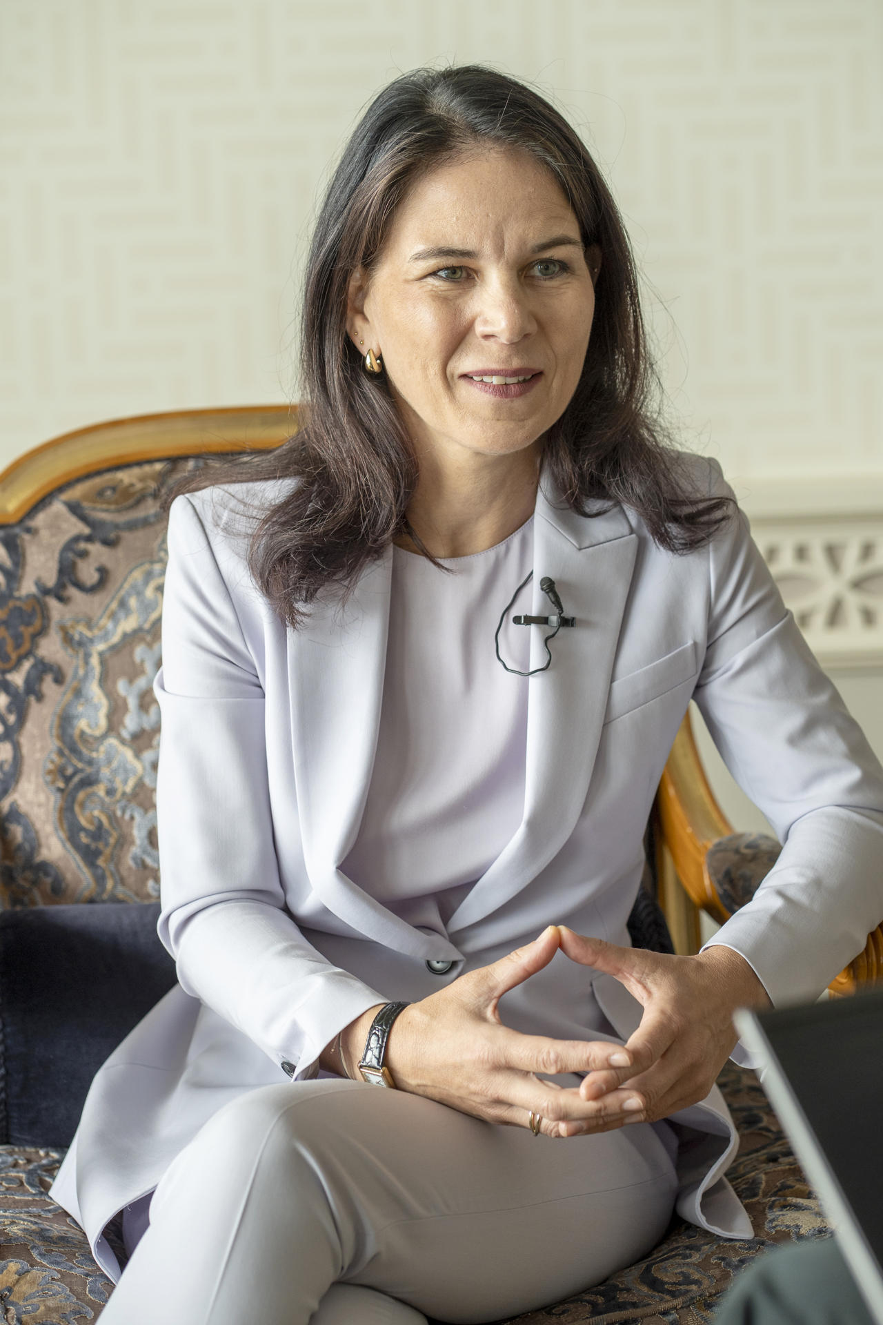 La presidenta de la Asamblea General de las Naciones Unidas, Annalena Baerbock, fue captada este 17 de septiembre, durante una entrevista con EFE, en Nueva York (Estados Unidos). EFE/Ángel Colmenares
