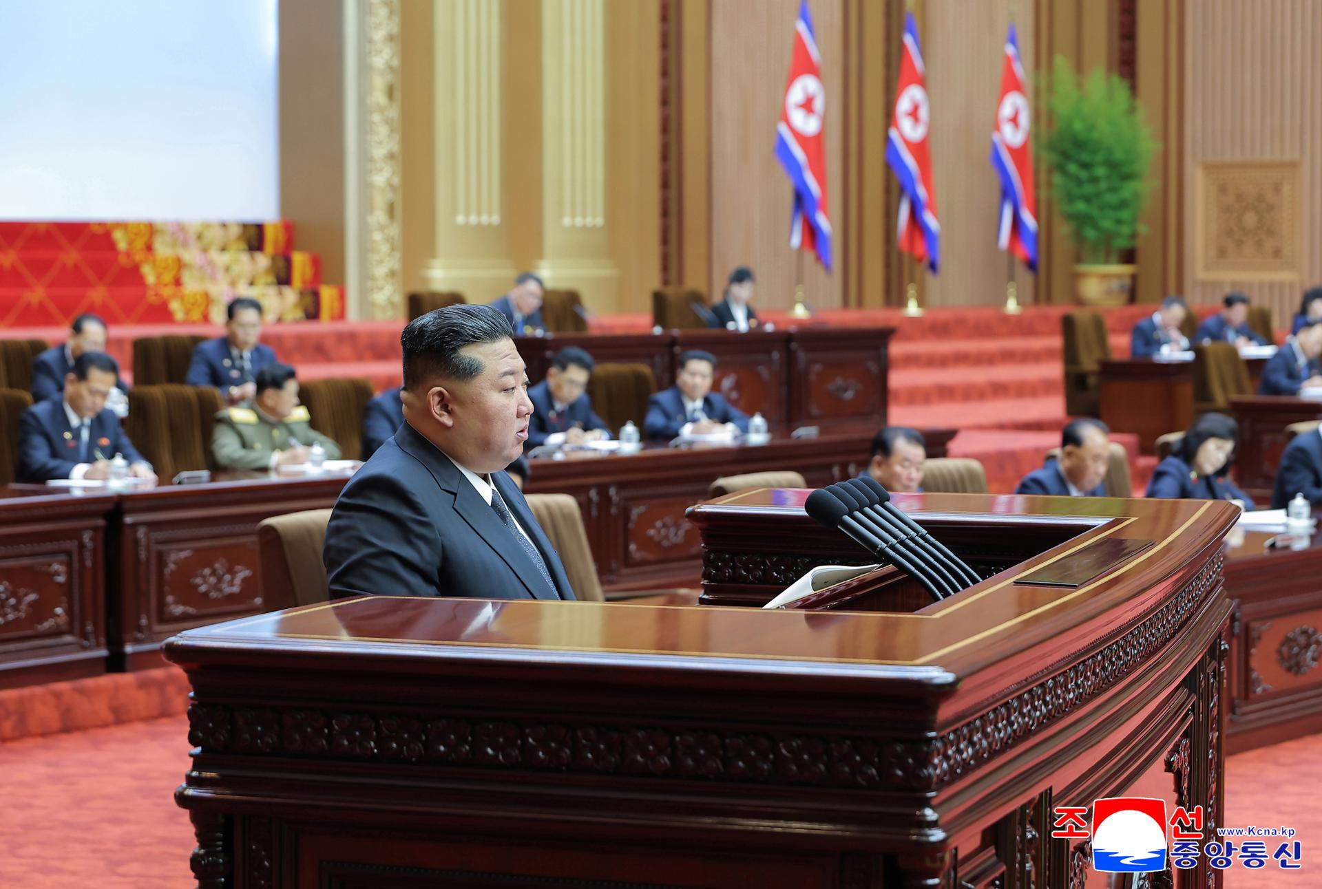 Fotografía de archivo del líder de Corea del Norte, Kim Jong-un. EFE/KCNA