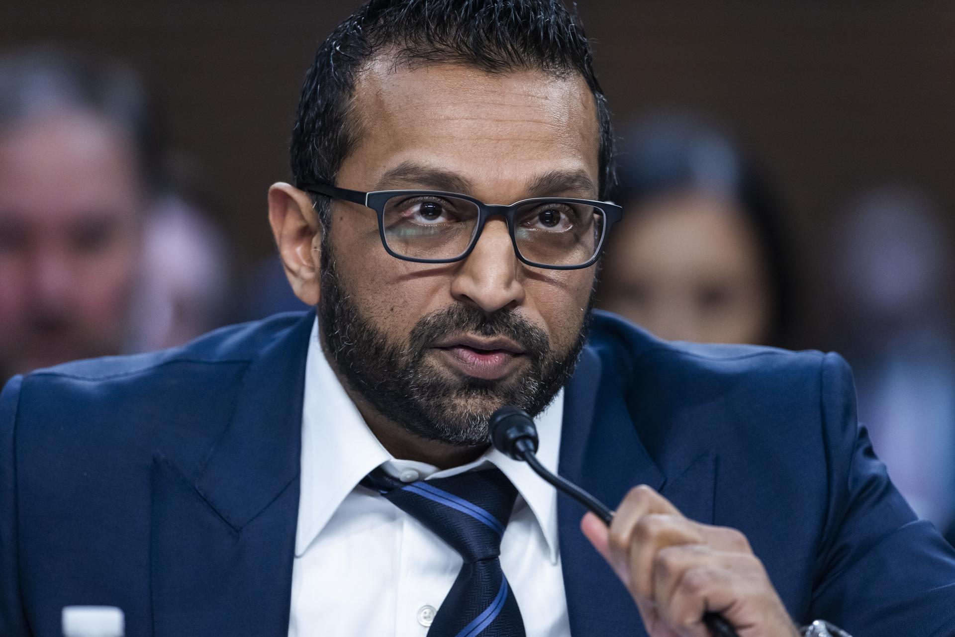 Fotografía de archivo del director del FBI, Kash Patel, durante una audiencia ante un comité del Senado estadounidense, en Washington DC (EE.UU.). EFE/Jim Lo Scalzo