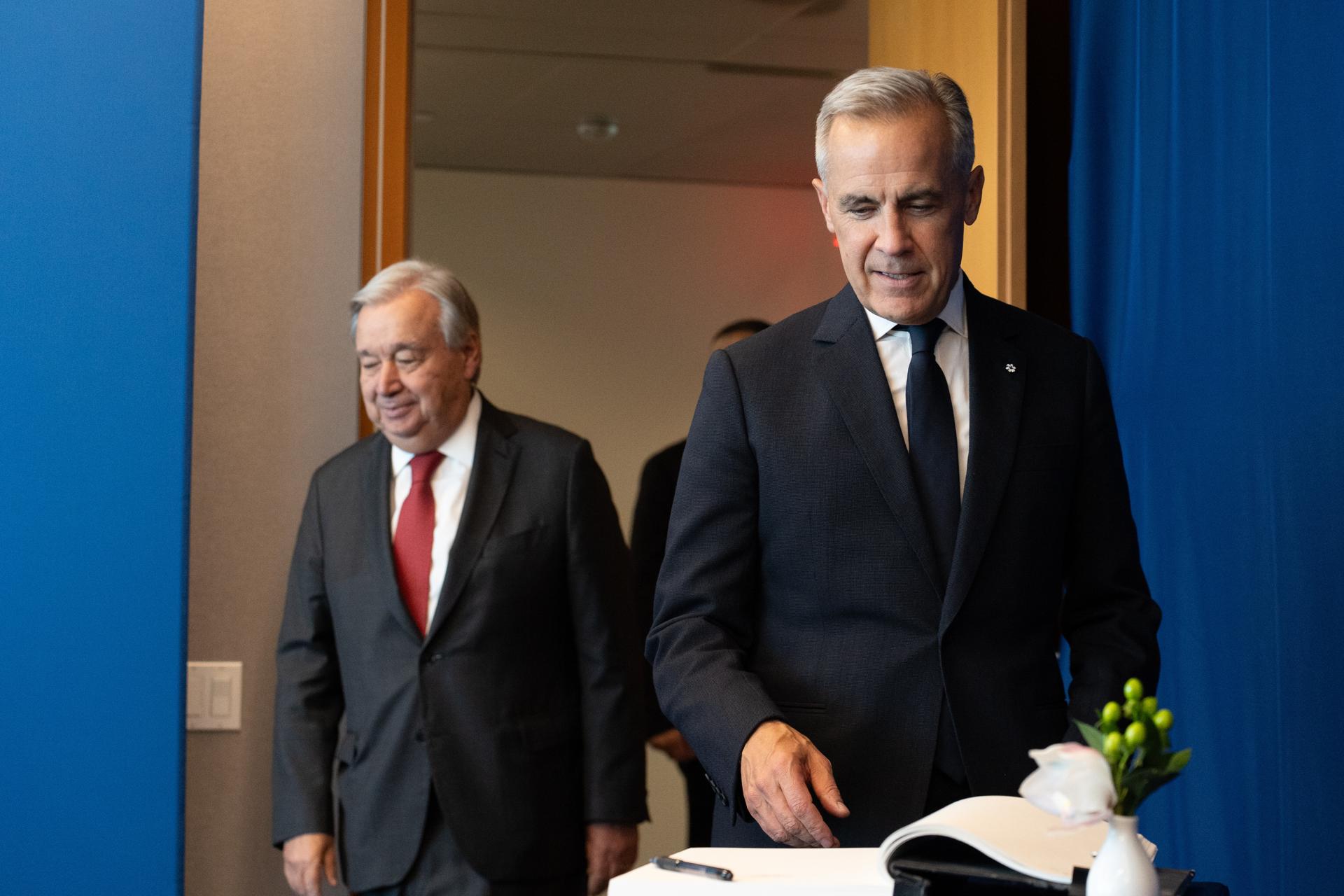 El primer ministro canadiense, Mark Carney. EFE/Derek French