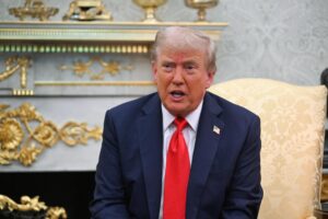 El presidente de Estados Unidos, Donald Trump. EFE/RADEK PIETRUSZKA