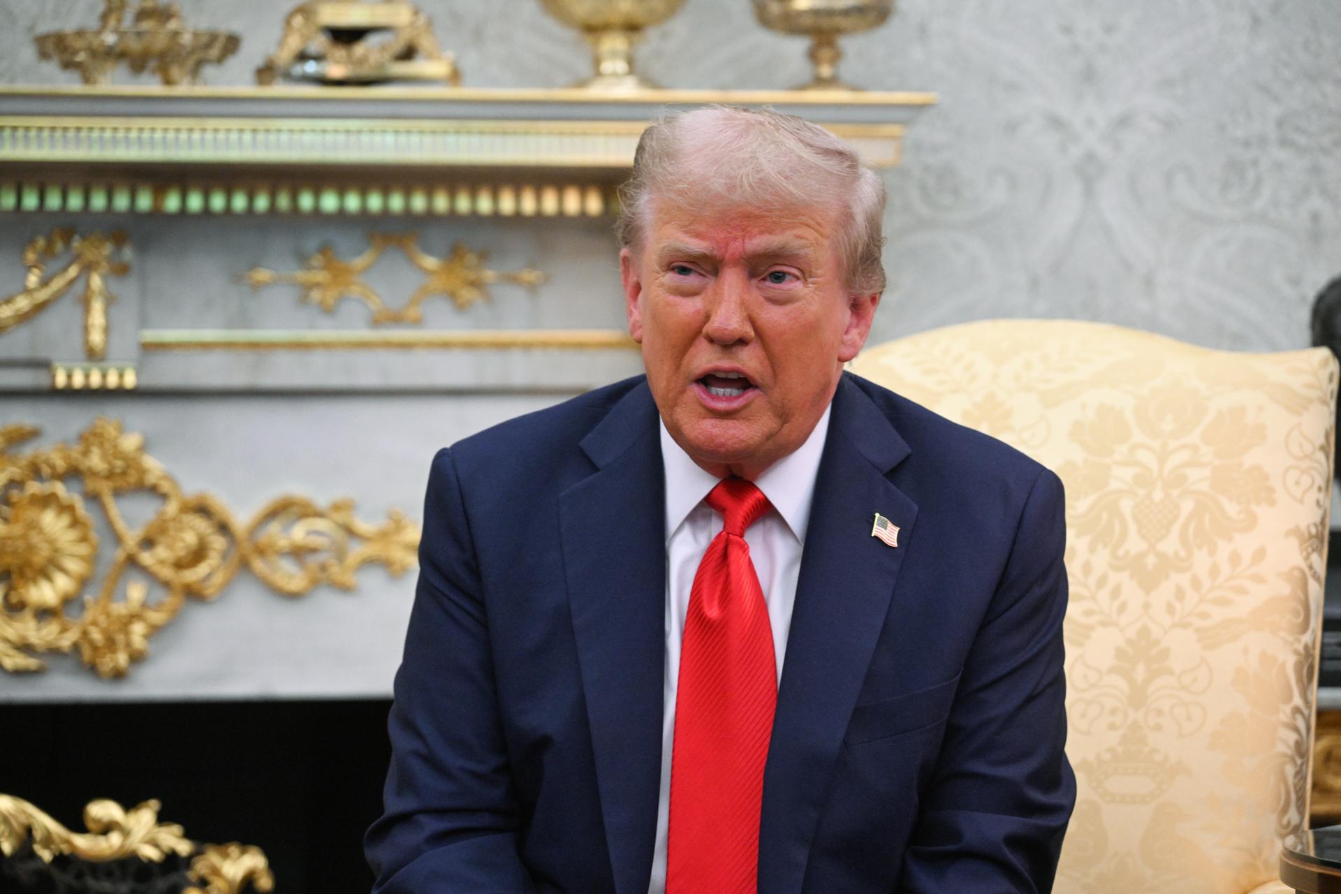 El presidente de Estados Unidos, Donald Trump. EFE/RADEK PIETRUSZKA