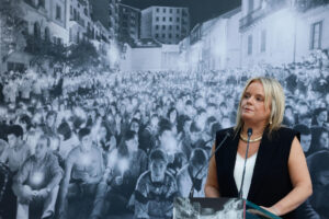 La diputada y hermana de Miguel Ángel Blanco, Mari Mar Blanco. EFE/ Juanjo Martín