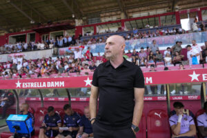 El entrenador del UD Levante, Julián Calero. EFE/David Borrat