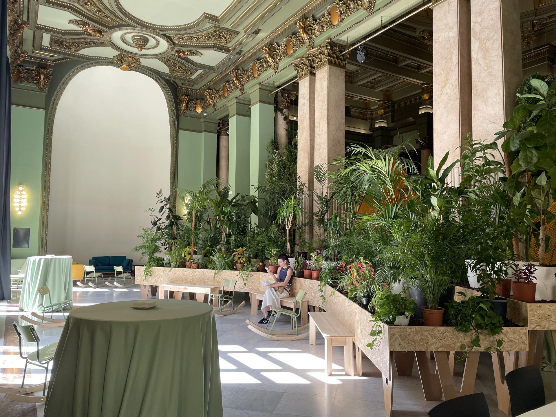 Refugio climático del Círculo de Bellas Artes (CBA) en Madrid, en una fotografía de archivo. EFE/Dominique Campaña