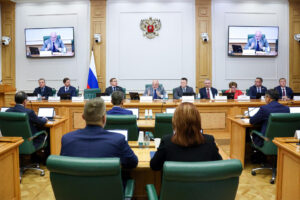 El fiscal general ruso, Ígor Krasnov, principal candidato a ocupar el puesto de presidente del Tribunal Supremo, durante su comparecencia, este martes, ante el Consejo de la Federación o Senado ruso. EFE/Consejo de la Federación de Rusia vía Telegram SOLO USO EDITORIAL/SOLO DISPONIBLE PARA ILUSTRAR LA NOTICIA QUE ACOMPAÑA (CRÉDITO OBLIGATORIO)