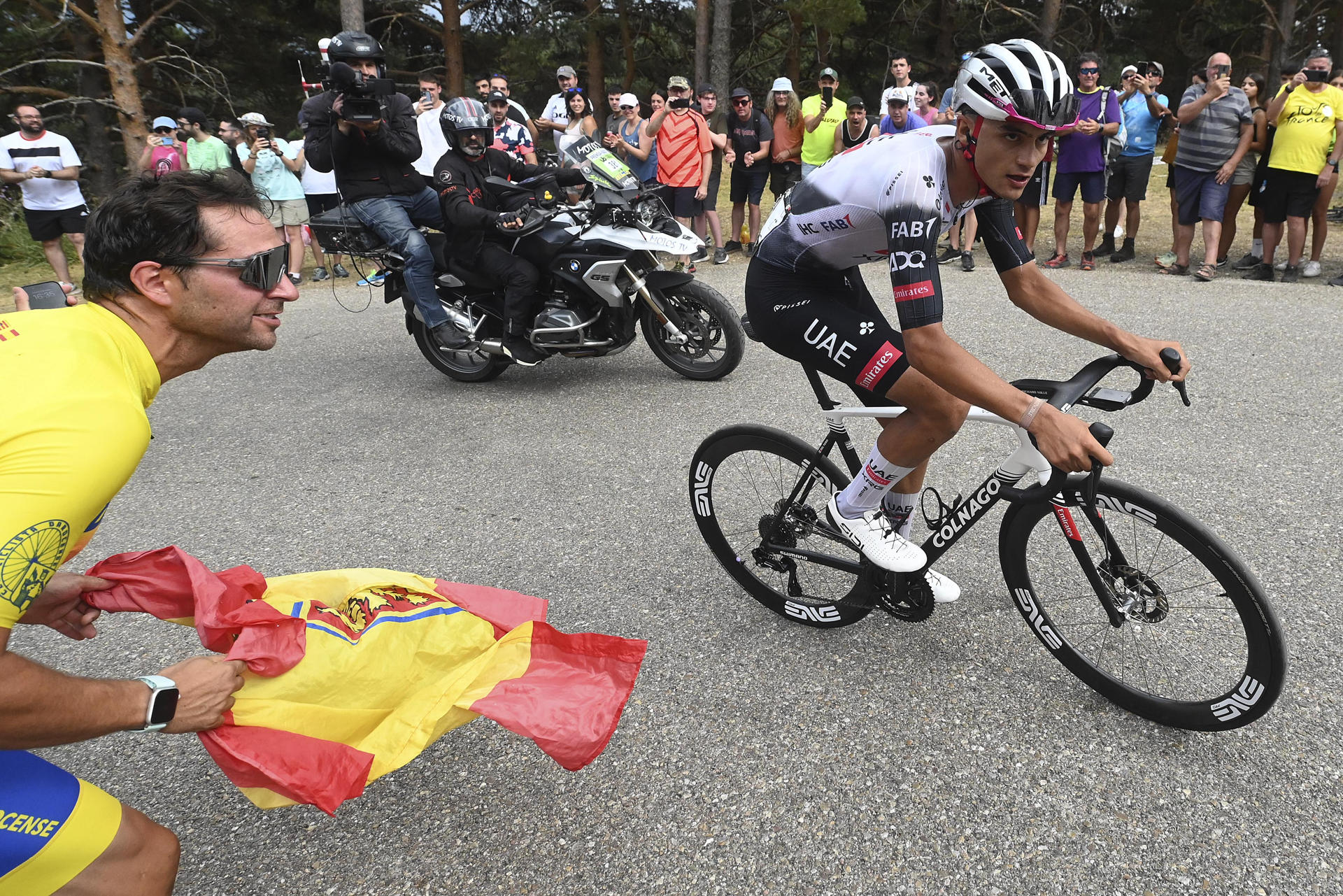 El ciclista mexicano del equipo UAE, Isaac del Toro, en foto de archivo de Santi Otero. EFE