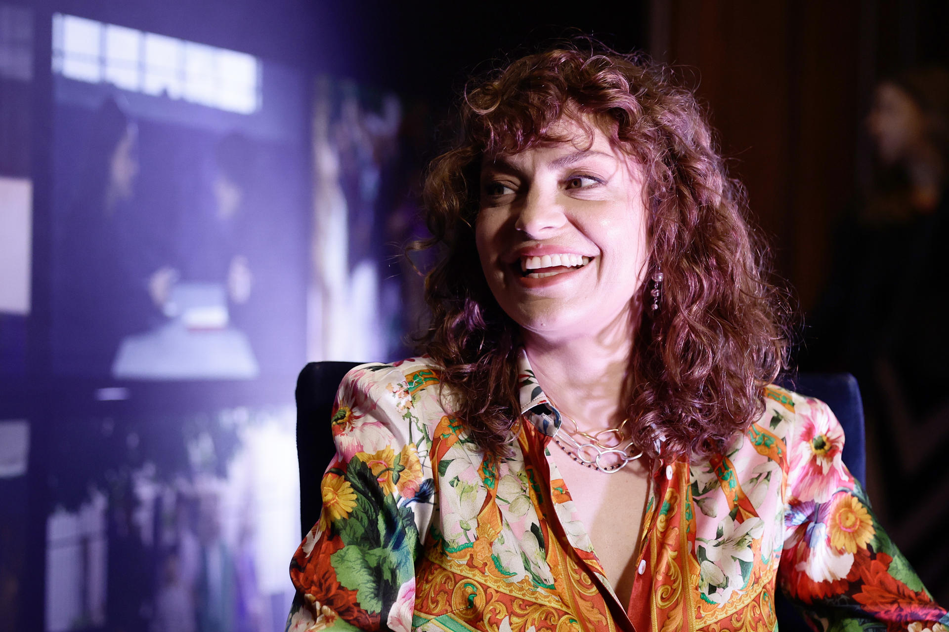 La cineasta y actriz Dolores Fonzi sonríe este 16 de septiembre de 2025, en Buenos Aires (Argentina). EFE/ Juan Ignacio Roncoroni