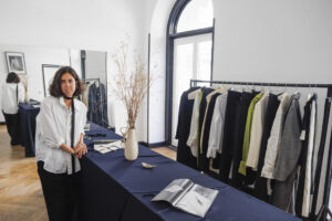 La diseñadora Carlota Barrera presenta su espacio expositivo como parte de Madrid es Moda, la semana de la moda madrileña , este domingo 14 de Septiembre de 2025. EFE/Sergio Pérez