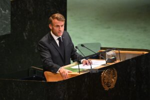 Foto de archivo del presidente de Francia, Emmanuel Macron. EFE/LUKAS COCH