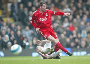Fotografía de Gerry Penny, en la que puede verse en una imagen de archivo del 19 de abril de 2008 al jugador del Liverpool Jamie Carragher. EFE
PROHIBIDO SU USO EN INTERNET SIN LICENCIA DEL ORGANISMO FOOTBALL DATA CO LTD. - PROHIBIDO SU USO EN IRLANDA Y REINO UNIDO[PROHIBIDO SU USO EN INTERNET SIN LICENCIA DEL ORGANISMO FOOTBALL DATA CO LTD. - PROHIBIDO SU USO EN IRLANDA Y REINO UNIDO]