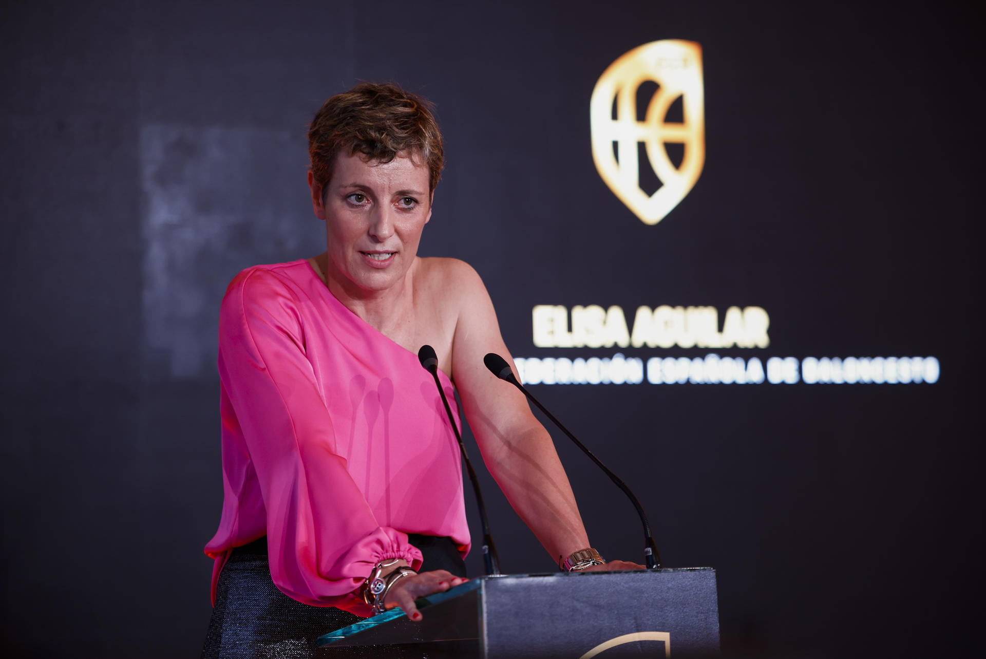 La presidenta de la Federación Española de baloncesto, Elisa Aguilar, en foto de archiv de Daniel González. EFE