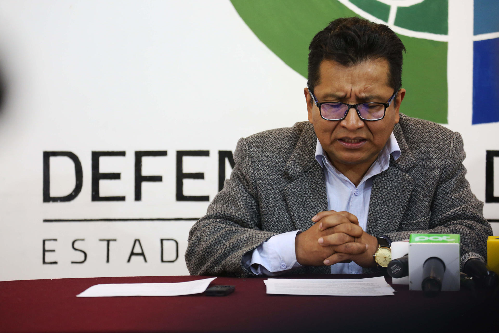 El defensor del Pueblo de Bolivia, Pedro Callisaya, en una foto de archivo. EFE/ Luis Gandarillas