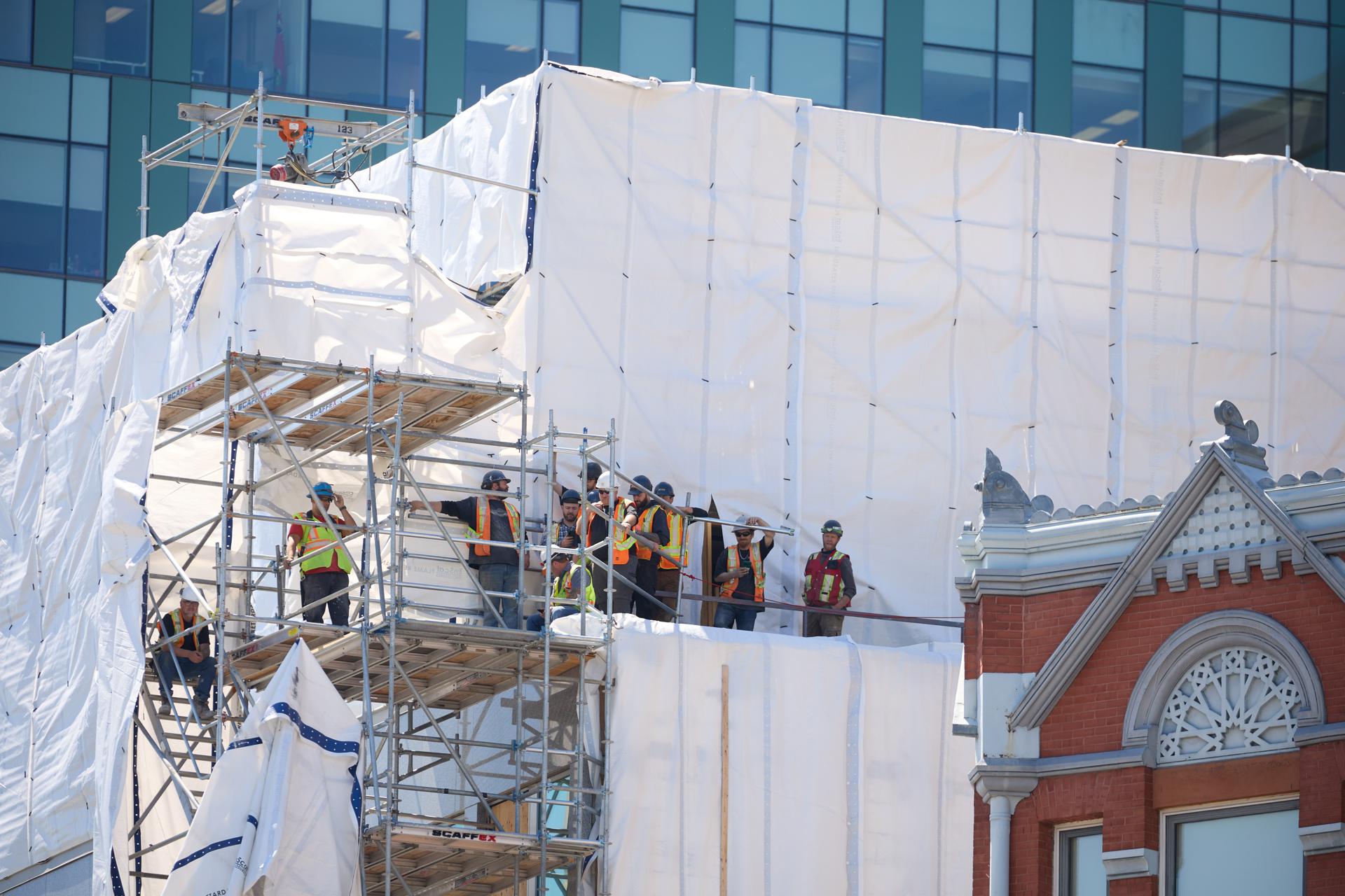Fotografía de archivo de trabajadores en Ottawa. EFE/ERIC REID