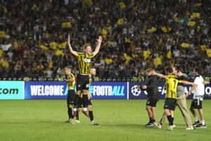 Imagen de un partido de esta temporada del Kairat Almaty. EFE/ Ilyas Omárov