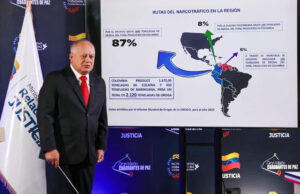 Fotografía cedida del ministro del Interior, Justicia y Paz, Diosdado Cabello, en Caracas (Venezuela). EFE/ Prensa Ministerio De Interior Justicia Y Paz