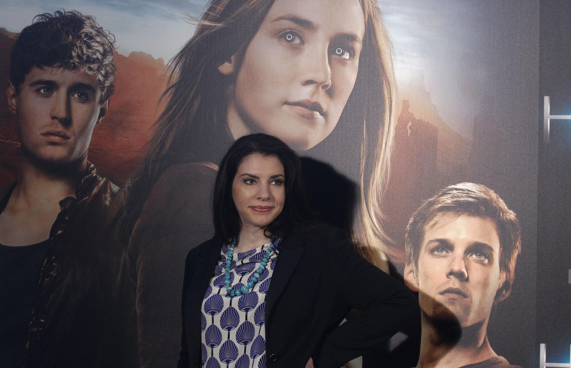 Stephenie Meyer, autora de la saga "Crepúsculo", durante un photocall de una adaptación cinematográfica de una obra suya. EFE/J.J. Guillén