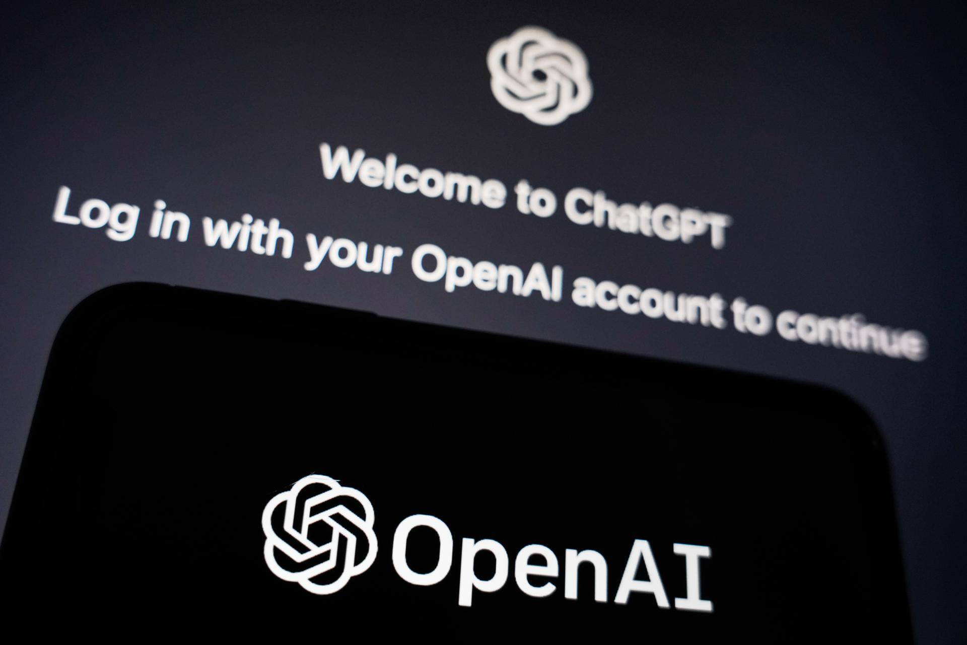 Fotografía de archivo que muestra la página de inicio de sesión de ChatGPT, un modelo de chatbot de inteligencia artificial interactivo entrenado y desarrollado por OpenAI. EFE/WU HAO
