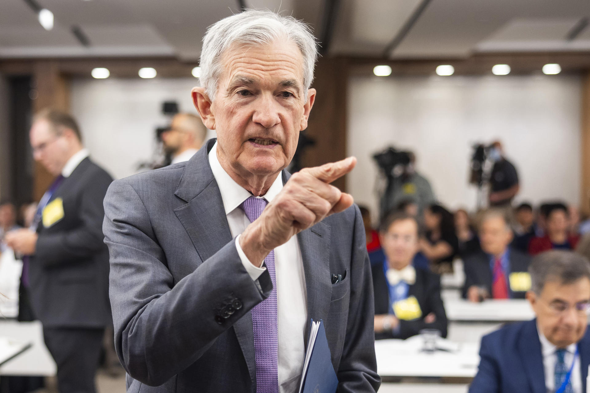 Fotografía de archivo del presidente de la Reserva Federal de EE. UU., Jerome Powell. EFE/EPA/Jim Lo Scalzo