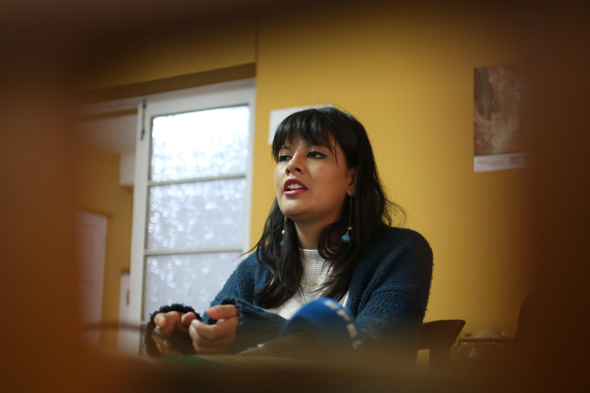 La bióloga de la Fundación Teko Kavi Oriana Prado habla durante una entrevista con EFE este 23 de septiembre de 2025, en La Paz (Bolivia). EFE/ Luis Gandarillas
