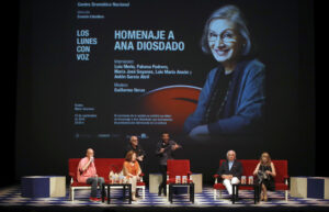 Imagen de archivo (12/09/2016) de un homenaje a Ana Diosdado en el Centro Dramático Nacional. EFE/JuanJo Martín