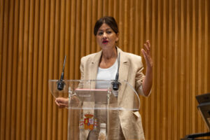 Sira Rego, ministra de Juventud . © Greenpeace/Pablo Blazquez.