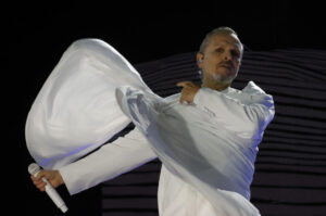 Foto de archivo del cantante español Miguel Bosé, durante su presentación en Bogotá (Colombia). EFE/ Mauricio Dueñas Castañeda