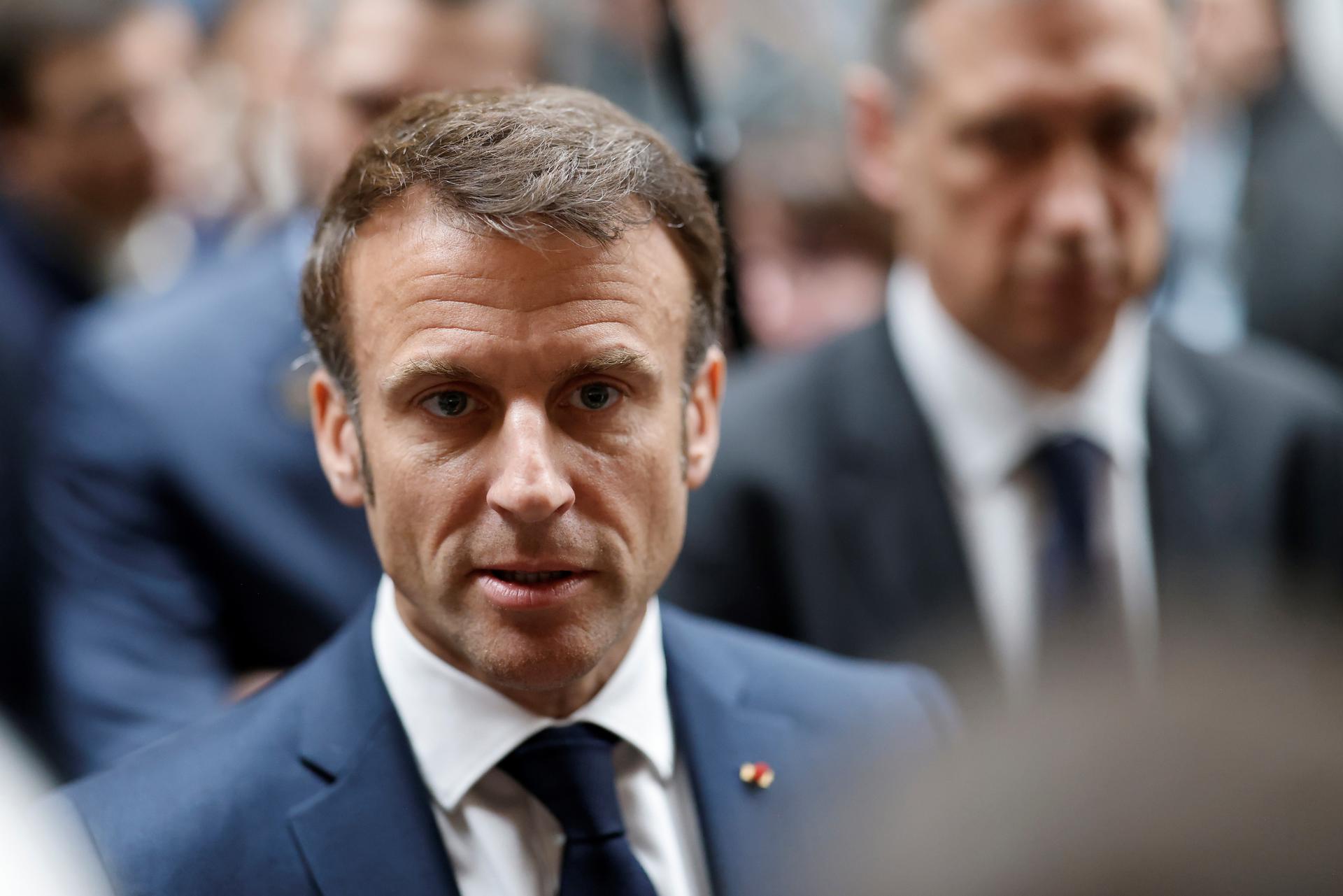 Imagen de archivo del presidente de la República francesa, Enmanuel Macron. (Francia) EFE/EPA/LUDOVIC MARIN / POOL MAXPPP OUT