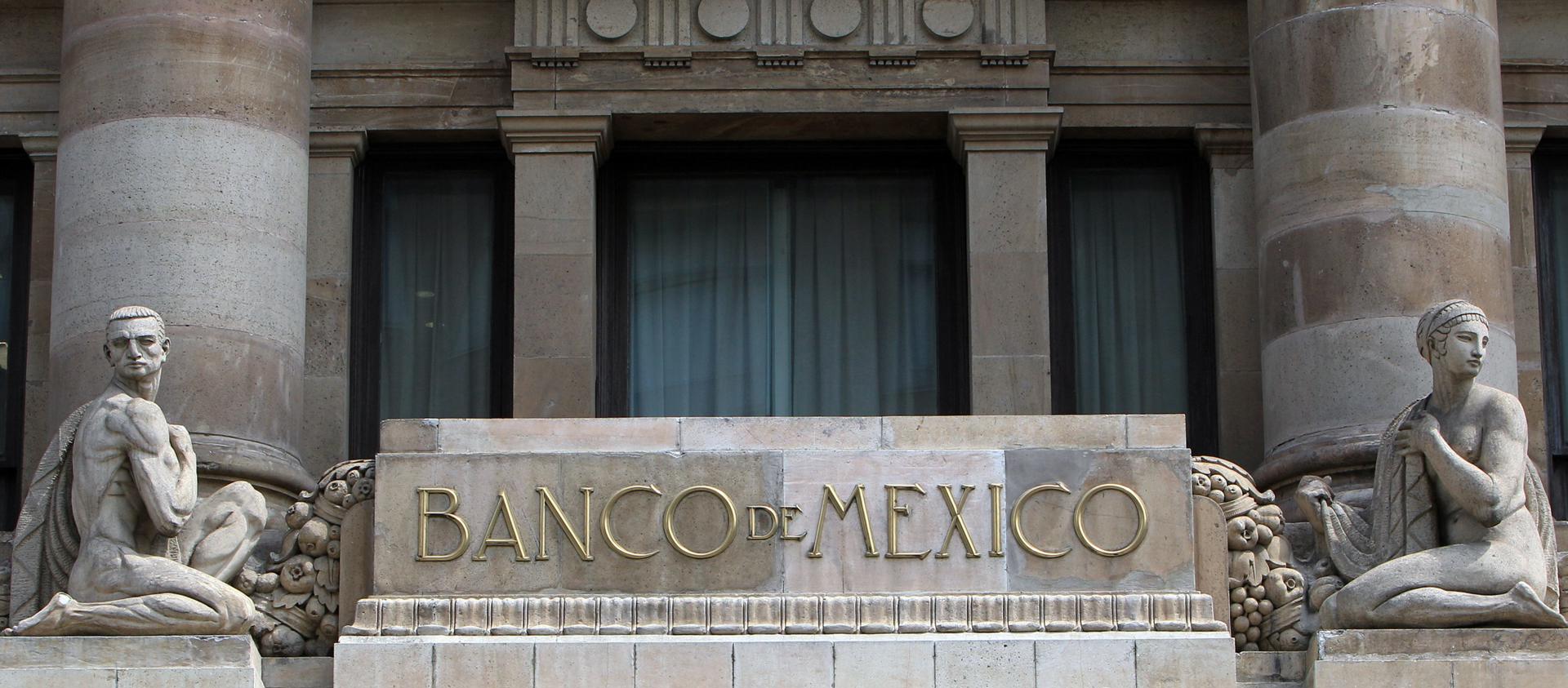 Detalle del edificio del Banco de México en Ciudad de México (México). Fotografía de archivo. EFE Mario Guzman